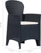 vidaXL - Tuinstoelen - 2 - st - met - kussen - rattan-look - kunststof - antraciet