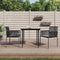 vidaXL - Tuinstoelen - 2 - st - met - kussens - 54x60,5x83,5 - cm - poly - rattan - zwart