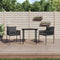 vidaXL - Tuinstoelen - 2 - st - met - kussens - 54x61x83 - cm - poly - rattan - zwart