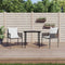 vidaXL - Tuinstoelen - 2 - st - met - kussens - 54x61x83 - cm - poly - rattan - bruin