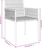 vidaXL - Tuinstoelen - 2 - st - met - kussens - 54x61x83 - cm - poly - rattan - zwart
