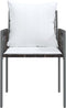 vidaXL - Tuinstoelen - 2 - st - met - kussens - 54x61x83 - cm - poly - rattan - bruin