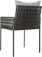 vidaXL - Tuinstoelen - 2 - st - met - kussens - 54x61x83 - cm - poly - rattan - bruin
