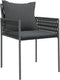 vidaXL - Tuinstoelen - 2 - st - met - kussens - 54x61x83 - cm - poly - rattan - zwart