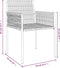 vidaXL - Tuinstoelen - 2 - st - met - kussens - 54x61x83 - cm - poly - rattan - bruin