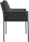 vidaXL - Tuinstoelen - 2 - st - met - kussens - 54x61x83 - cm - poly - rattan - zwart
