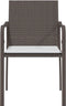 vidaXL - Tuinstoelen - 2 - st - met - kussens - 56x59x84 - cm - poly - rattan - bruin