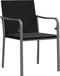 vidaXL - Tuinstoelen - 2 - st - met - kussens - 56x59x84 - cm - poly - rattan - zwart