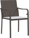 vidaXL - Tuinstoelen - 2 - st - met - kussens - 56x59x84 - cm - poly - rattan - bruin