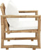 vidaXL - Tuinstoelen - 2 - st - met - kussens - bamboe