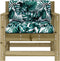 vidaXL - Tuinstoelen - 2 - st - met - kussens - geïmpregneerd - grenenhout