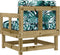 vidaXL - Tuinstoelen - 2 - st - met - kussens - geïmpregneerd - grenenhout