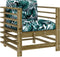 vidaXL - Tuinstoelen - 2 - st - met - kussens - geïmpregneerd - grenenhout