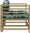vidaXL - Tuinstoelen - 2 - st - met - kussens - geïmpregneerd - grenenhout