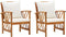 vidaXL - Tuinstoelen - 2 - st - met - kussens - massief - acaciahout