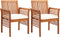 vidaXL - Tuinstoelen - 2 - st - met - kussens - massief - acaciahout
