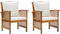 vidaXL - Tuinstoelen - 2 - st - met - kussens - massief - acaciahout