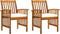 vidaXL - Tuinstoelen - 2 - st - met - kussens - massief - acaciahout