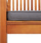 vidaXL - Tuinstoelen - 2 - st - met - kussens - massief - acaciahout