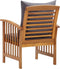 vidaXL - Tuinstoelen - 2 - st - met - kussens - massief - acaciahout