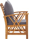 vidaXL - Tuinstoelen - 2 - st - met - kussens - massief - acaciahout