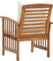 vidaXL - Tuinstoelen - 2 - st - met - kussens - massief - acaciahout