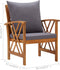 vidaXL - Tuinstoelen - 2 - st - met - kussens - massief - acaciahout