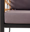 vidaXL - Tuinstoelen - 2 - st - met - kussens - massief - acaciahout - donkergrijs
