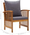vidaXL - Tuinstoelen - 2 - st - met - kussens - massief - acaciahout