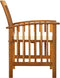 vidaXL - Tuinstoelen - 2 - st - met - kussens - massief - acaciahout