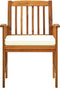 vidaXL - Tuinstoelen - 2 - st - met - kussens - massief - acaciahout