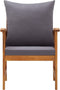 vidaXL - Tuinstoelen - 2 - st - met - kussens - massief - acaciahout