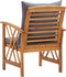 vidaXL - Tuinstoelen - 2 - st - met - kussens - massief - acaciahout
