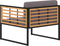 vidaXL - Tuinstoelen - 2 - st - met - kussens - massief - acaciahout - donkergrijs