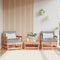 vidaXL - Tuinstoelen - 2 - st - met - kussens - massief - douglashout