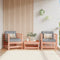 vidaXL - Tuinstoelen - 2 - st - met - kussens - massief - douglashout