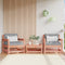 vidaXL - Tuinstoelen - 2 - st - met - kussens - massief - douglashout