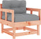 vidaXL - Tuinstoelen - 2 - st - met - kussens - massief - douglashout