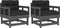 vidaXL - Tuinstoelen - 2 - st - met - kussens - massief - grenenhout - grijs