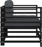 vidaXL - Tuinstoelen - 2 - st - met - kussens - massief - grenenhout - zwart