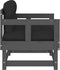 vidaXL - Tuinstoelen - 2 - st - met - kussens - massief - grenenhout - grijs