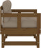 vidaXL - Tuinstoelen - 2 - st - met - kussens - massief - grenenhout - honingbruin