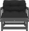 vidaXL - Tuinstoelen - 2 - st - met - kussens - massief - grenenhout - grijs