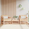 vidaXL - Tuinstoelen - 2 - st - met - kussens - massief - grenenhout