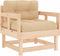 vidaXL - Tuinstoelen - 2 - st - met - kussens - massief - grenenhout