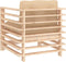 vidaXL - Tuinstoelen - 2 - st - met - kussens - massief - grenenhout