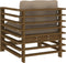 vidaXL - Tuinstoelen - 2 - st - met - kussens - massief - grenenhout - honingbruin