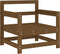vidaXL - Tuinstoelen - 2 - st - met - kussens - massief - grenenhout - honingbruin