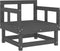 vidaXL - Tuinstoelen - 2 - st - met - kussens - massief - grenenhout - grijs