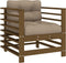 vidaXL - Tuinstoelen - 2 - st - met - kussens - massief - grenenhout - honingbruin